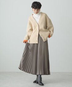 AMERICAN HOLIC ブークレＷフェイスＶネックニットカーディガン