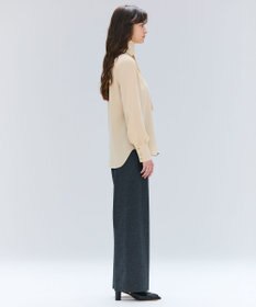 BEIGE， 【洗える】STOW / パフスリーブボウタイブラウス