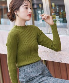 Tiaclasse 【洗える】ランダムリブニットプルオーバー