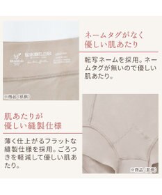 BRADELIS New York 【BRADELIS NewYork peace】綿混フィットレースショーツ24 ブラデリス 補正下着 ハイウエスト 深め