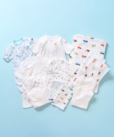 MIKI HOUSE HOT BISCUITS 出産準備スタンダードセット 春夏用(総柄)