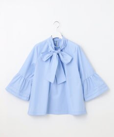Feroux 【洗える・2WAY】リボンタイチュニック ブラウス