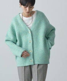 AMERICAN HOLIC ブークレＷフェイスＶネックニットカーディガン