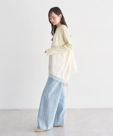 earth music&ecology レイヤード風テレコプルオーバー