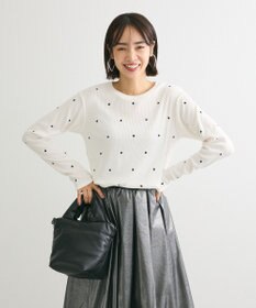 Green Parks ・ＤＯＵＢＬＥ　ＦＬＡＧＳ　ハート刺繍リブロンＴＥＥ