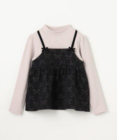 ANY KIDS 総柄リボンドッキングチュニック