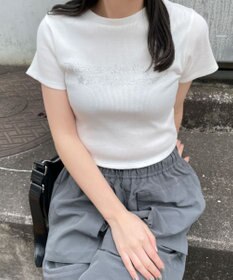 WEGO ラインストーンリブちびT