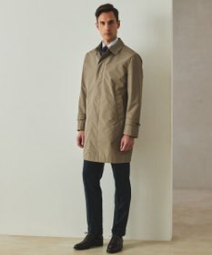 GOTAIRIKU ダウンライナー装着可【半裏仕様】メランジシャンブレー ステンカラースプリングコート