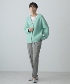 AMERICAN HOLIC ブークレＷフェイスＶネックニットカーディガン