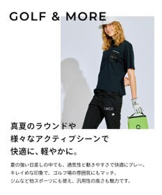 PW CIRCULUS 【吸水速乾 / UV遮蔽率99% UVカット / ストレッチ】【WOMEN】メッシュポケットモックネックT ゴルフウェア レディース