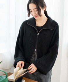 WEGO ダブルジップショートカーデ