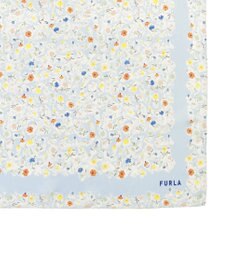 MOONBAT 【シルク100%】フルラ (FURLA) 小花柄 シルクプリントスカーフ 58cm×58cm