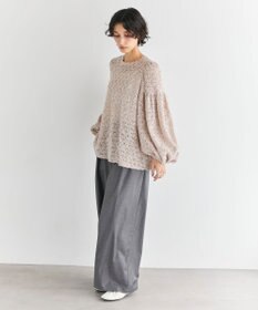 #Newans 【洗える】フィラッフィギャザースリーブブラウス