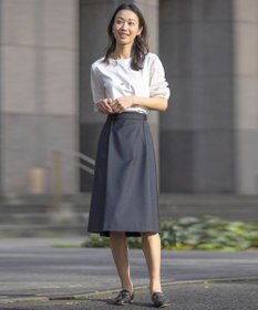 J.PRESS LADIES 【セットアップ対応・洗える・UVケア・速乾】 OXIJEWELストレッチ スカート