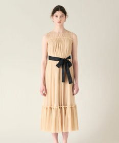 GRACE CONTINENTAL プリーツロングドレス