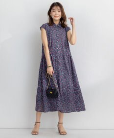 組曲 【洗える】プティフラワージョーゼットシフォン ワンピース