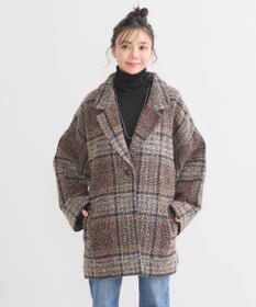 earth music&ecology オーバーテーラードジャケット　チェック