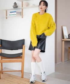 WEGO ブラッシュニットショートプルオーバー