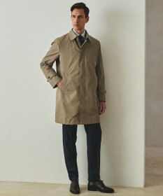 GOTAIRIKU ダウンライナー装着可【半裏仕様】メランジシャンブレー ステンカラースプリングコート