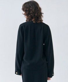 BEIGE， 【洗える】RUE / スリットネックフォルムブラウス