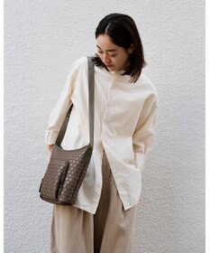 MIYABIYA LAQUOH【撥水加工】篭目柄エンボスボンディング ポケットショルダー