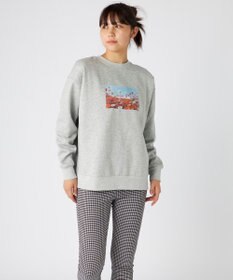 OP／FILA 【ocean pacific】Daily Cozy/あったか裏起毛フォトプリントスウェット