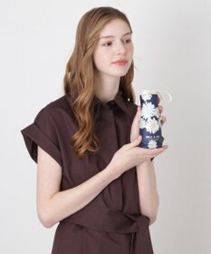 MOONBAT 【一級遮光/コンパクト】PAUL & JOE 晴雨兼用 日傘 折りたたみ日傘 軽量 総柄クリザンテーム 遮熱 UV