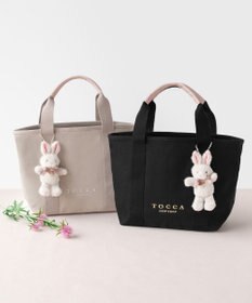TOCCA 【新チャーム登場・ぬいぐるみチャーム付き】TOCCA AMICO CANVAS TOTE キャンバストート [新色]ベージュ系1