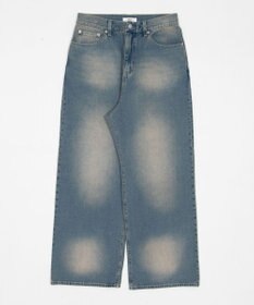 WEGO 【ユニセックス着用ITEM/SMLサイズ展開/ウエスト調整可】バギーデニムパンツ