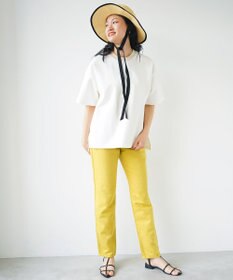 WHITE MAILS 【UNISEX】PAPER DOUBLE JERSEY OVERSIZED T-シャツ