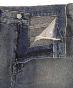 WEGO 【ユニセックス着用ITEM/SMLサイズ展開/ウエスト調整可】バギーデニムパンツ