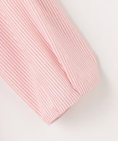 J.PRESS LADIES 【洗える】コットンアセVis ストライプ ギャザー ブラウス