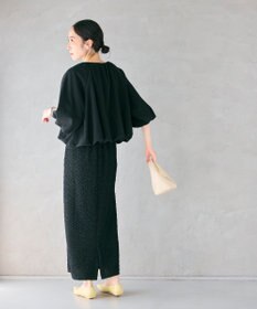 #Newans 【金子綾さんインスタライブご紹介アイテム】（セットアップ可能）ふくれジャガード タイトスカート