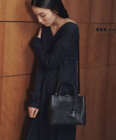 TOPKAPI 【TREASURE TOPKAPI】フロントステッチ レザーミニショルダーバッグ