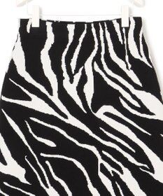 ICB 【洗える】アニマルジャガード  ニットスカート