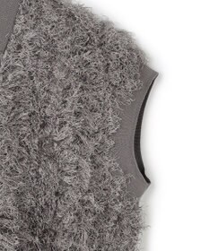 BEIGE， LYCORIS / カットフリンジ Vネックニット