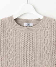 J.PRESS LADIES 【洗える】アラン ニットベスト