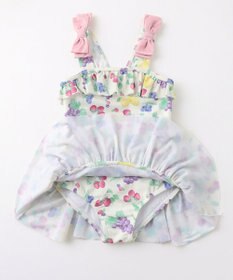 ANY KIDS 総柄 フリル ワンピース 水着