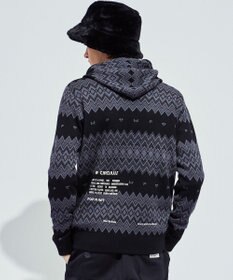 PW CIRCULUS 【手洗い可】【MEN】フェアアイルニットフーディ