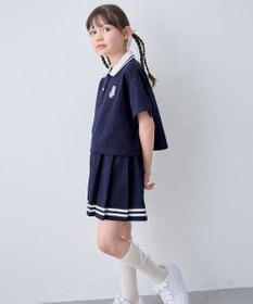 ANY KIDS 【洗濯機可能/吸汗速乾】ドライタッチ ショート丈ポロシャツ