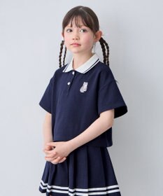 ANY KIDS 【洗濯機可能/吸汗速乾】ドライタッチ ショート丈ポロシャツ