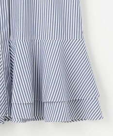 #Newans 【シワになりにくい/洗濯機可能】ダブルフリルヘムシャツ