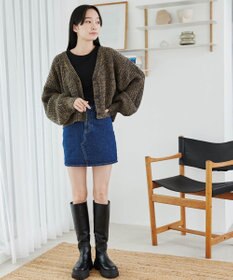 WEGO Vネックカラーカーディガン