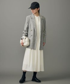 自由区 L シルキータッチティアード ドレス