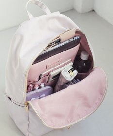 Maison de FLEUR 撥水加工レースアップリボンリュック