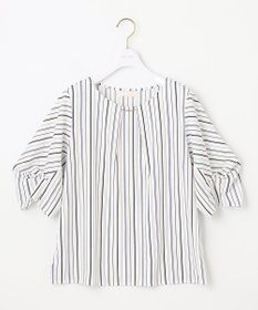 ANY SIS 【接触冷感・吸水速乾・UVケア】エアリードレープスムース タックスリーブ ブラウス