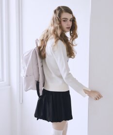 Maison de FLEUR 撥水加工レースアップリボンリュック