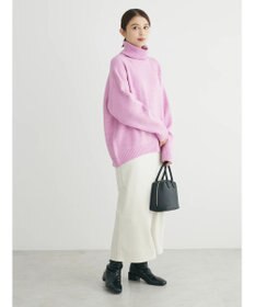 Green Parks ｆｕｗａっとメランジタートルニットプルオーバー