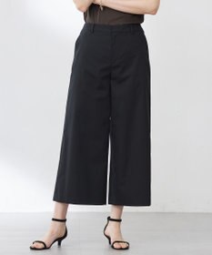 J.PRESS LADIES S 【洗える】ソフトシャンブレー クロップド パンツ