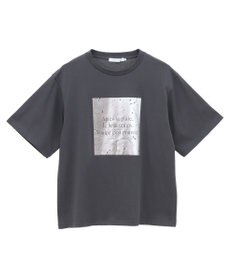 AMERICAN HOLIC ボックスロゴ箔プリントＴシャツ